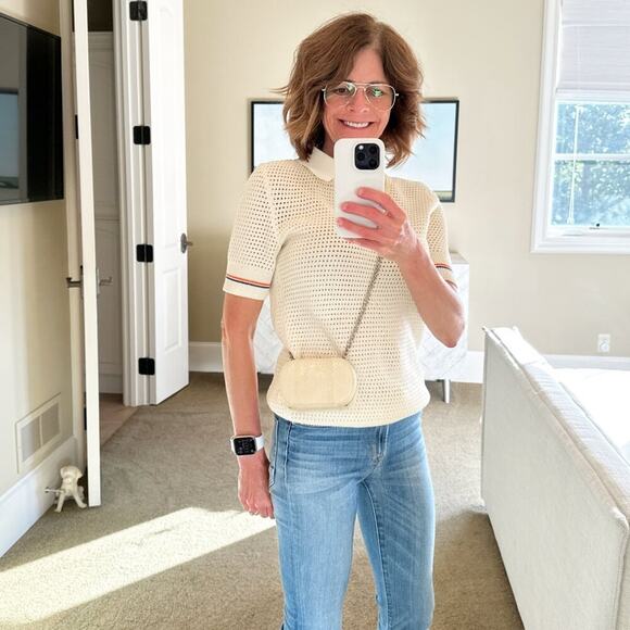 JIL SANDER Tradition Mini Snakeskin Chain Crossbody Bag in Ivory - Picture 3 of 12